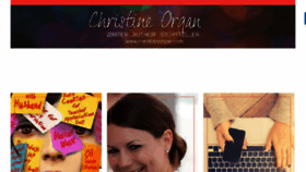 What Christineorgan.com website looked like in 2016 (7 years ago)
