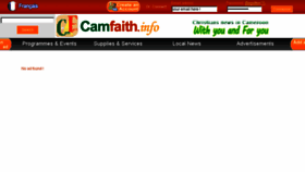 What Camfaith.info website looked like in 2016 (7 years ago)