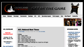 What Clevelandcornhole.com website looked like in 2016 (7 years ago)