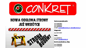 What Conkret.pl website looked like in 2016 (7 years ago)