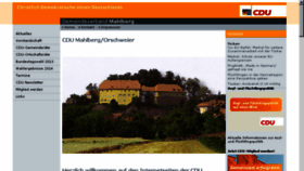 What Cdu-mahlberg.de website looked like in 2016 (7 years ago)