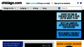 What Centerstagechicago.com website looked like in 2016 (7 years ago)