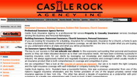 What Castlerockagency.com website looked like in 2016 (7 years ago)