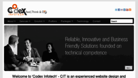What Codexinfotech.com website looked like in 2016 (7 years ago)