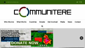 What Communitere.org website looked like in 2016 (7 years ago)