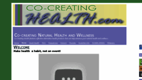 What Co-creatinghealth.com website looked like in 2016 (7 years ago)