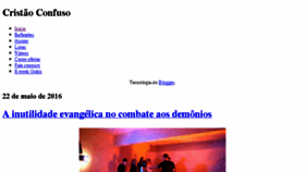What Cristaoconfuso.com website looked like in 2016 (9 years ago)
