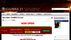 What Cinemax21.net website looked like in 2016 (7 years ago)