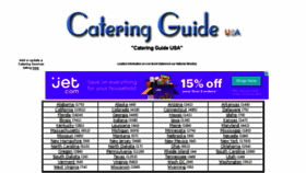 What Cateringguideusa.com website looked like in 2016 (7 years ago)