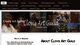 What Clovisartguild.com website looked like in 2016 (7 years ago)