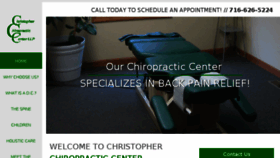 What Christopherchiropractic.com website looked like in 2016 (7 years ago)