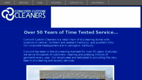 What Concordcustomcleaners.com website looked like in 2016 (7 years ago)