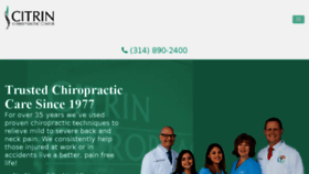 What Citrinchiropractic.com website looked like in 2016 (7 years ago)