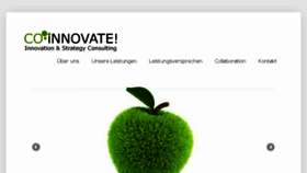 What Co-innovate.de website looked like in 2016 (7 years ago)