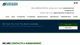 What Contacts-management.com website looked like in 2016 (7 years ago)