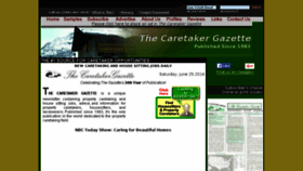 What Caretaker.org website looked like in 2016 (7 years ago)