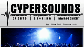 What Cypersounds.net website looked like in 2016 (7 years ago)