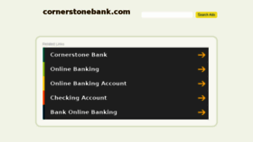 What Cornerstonebank.com website looked like in 2016 (7 years ago)