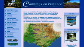 What Campings-en-provence.com website looked like in 2016 (7 years ago)