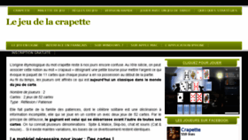 What Crapette.fr website looked like in 2016 (7 years ago)