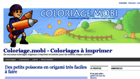 What Coloriage.mobi website looked like in 2016 (7 years ago)
