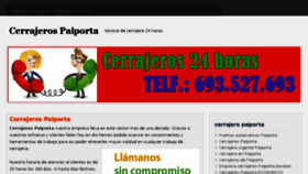 What Cerrajerospaiporta.es website looked like in 2016 (7 years ago)