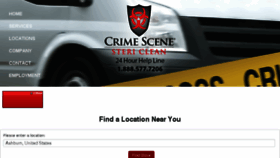 What Crimecleaners.com website looked like in 2016 (7 years ago)