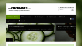 What Cucumber-studio.pl website looked like in 2016 (7 years ago)