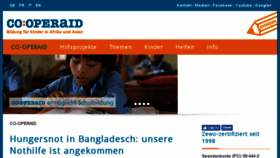 What Co-operaid.ch website looked like in 2016 (7 years ago)