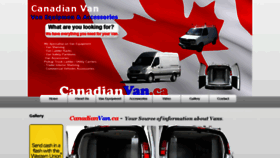 What Canadianvan.ca website looked like in 2016 (7 years ago)