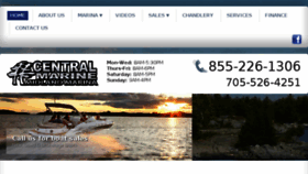 What Centralmarine.ca website looked like in 2016 (7 years ago)