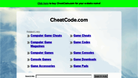 What Cheatcode.com website looked like in 2016 (7 years ago)