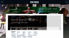 What Csifiles.com website looked like in 2016 (7 years ago)