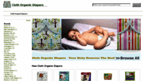 What Clothorganicdiapers.com website looked like in 2016 (7 years ago)