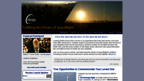 What Celestis.com website looked like in 2016 (7 years ago)