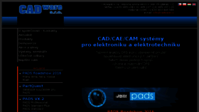 What Cadware.cz website looked like in 2016 (7 years ago)