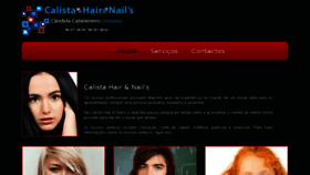 What Calista-hair.com website looked like in 2016 (7 years ago)