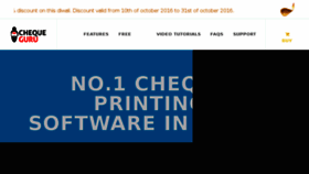 What Chequeprintingsoftware.com website looked like in 2016 (7 years ago)