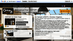 What Century21-victor-hugo-grenoble.com website looked like in 2016 (7 years ago)