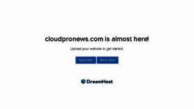 What Cloudpronews.com website looked like in 2016 (7 years ago)