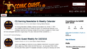 What Comicquest.com website looked like in 2016 (7 years ago)