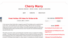 What Cherrymarry.com website looked like in 2016 (7 years ago)