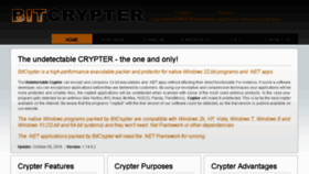 What Crypter.com website looked like in 2016 (7 years ago)