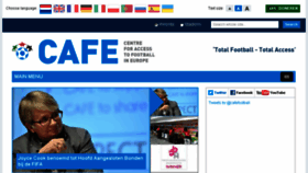 What Cafefootball.eu website looked like in 2016 (7 years ago)