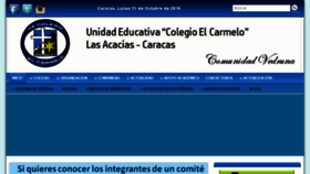 What Colegioelcarmelo.com website looked like in 2016 (7 years ago)