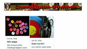 What Chessington-bowmen.org.uk website looked like in 2016 (7 years ago)