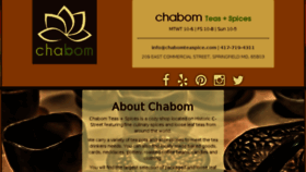What Chabomteaspice.com website looked like in 2016 (7 years ago)