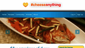 What Cheeseanything.com website looked like in 2016 (7 years ago)