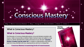What Consciousmastery.org website looked like in 2016 (7 years ago)