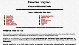 What Canadianivory.com website looked like in 2016 (7 years ago)